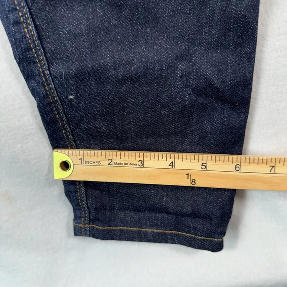 Du/Er Straight Leg L2X Slim Fit Jeans Mens Size 29X30 Dark Blue Mid Rise - Picture 12 of 13